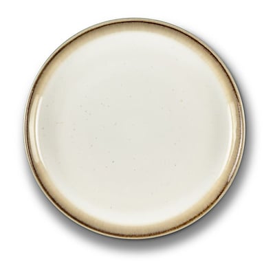 Bitz Gastro flad tallerken grå/ creme 17 cm