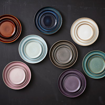 Bitz Gastro tallerken sort/lilla 17 cm