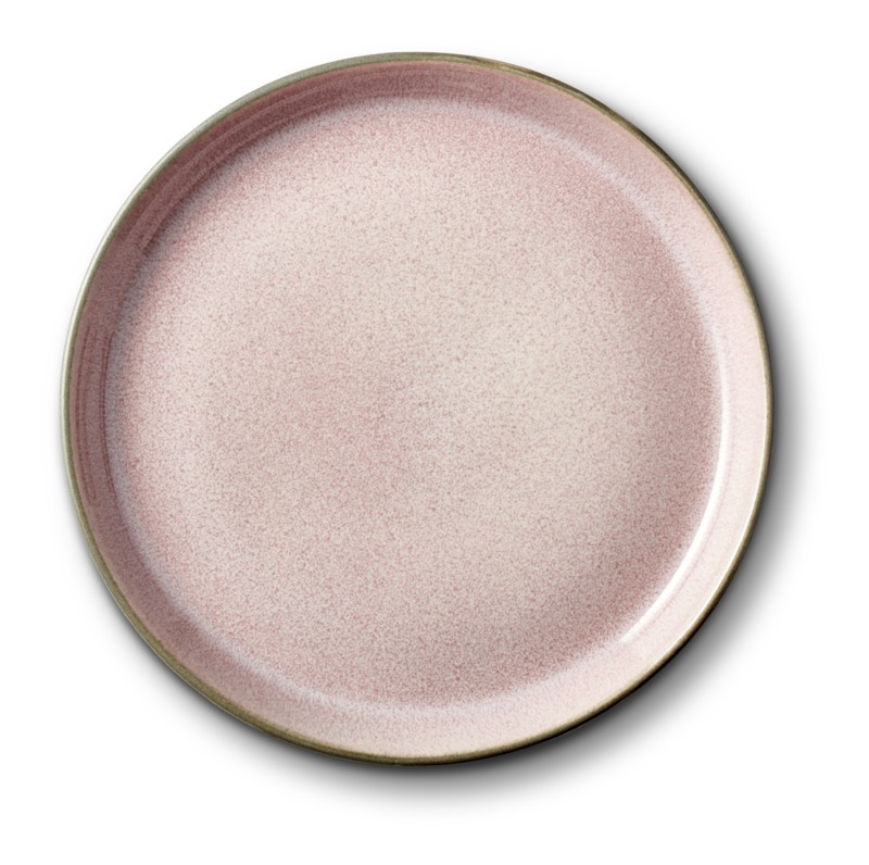 Bitz Gastro flad tallerken grå/lyserød 17 cm
