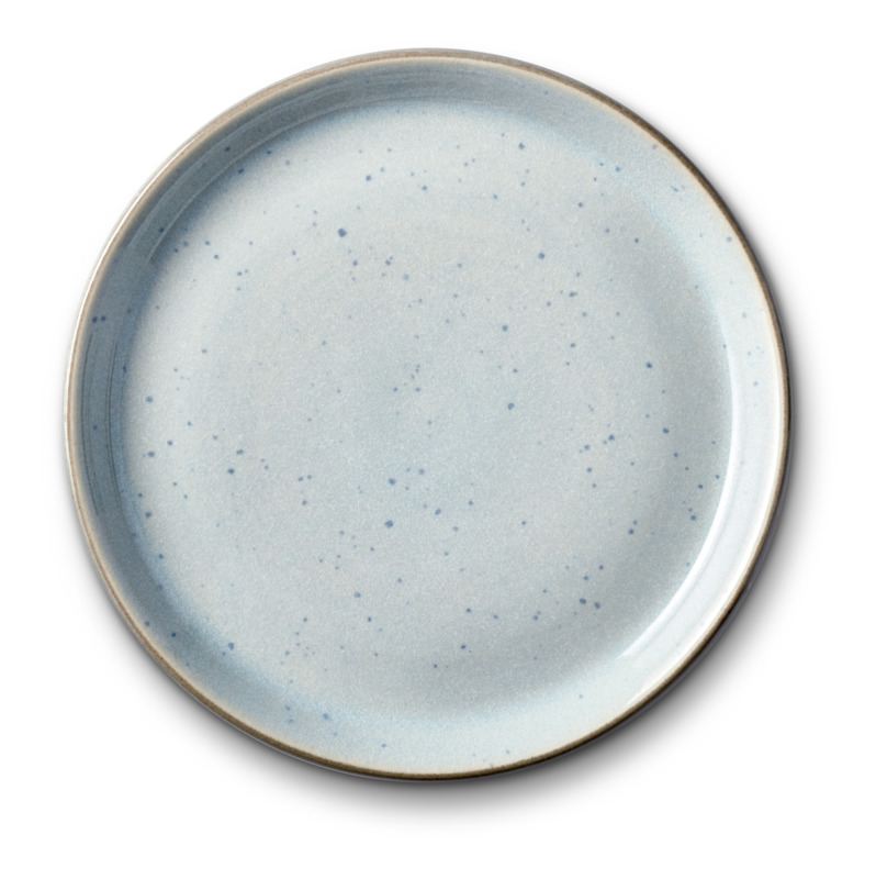 Bitz Gastro flad tallerken grå/ lyseblå 17 cm