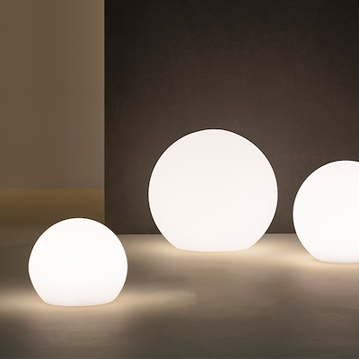 Villa Collection Maane LED lampe m. solar hvid 20x18 cm