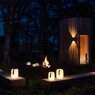 Villa Collection Maane LED lampe m. solar hvid 20x18 cm