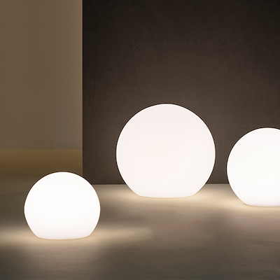 Villa Collection Maane LED lampe m. solar hvid 25x23 cm