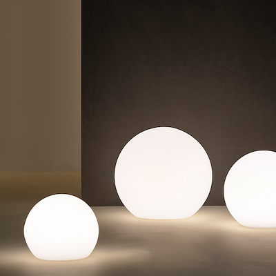 Villa Collection Maane LED lampe m. solar hvid 30x28 cm