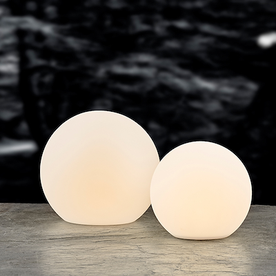 Villa Collection Maane LED lampe m. solar hvid 30x28 cm