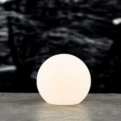 Villa Collection Maane LED lampe m. solar hvid 30x28 cm