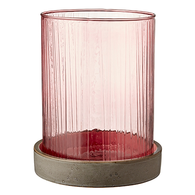 Bitz Hurricane Med LED Lys Pink 24 cm