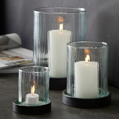 Bitz Hurricane lysestage grøn H24 cm