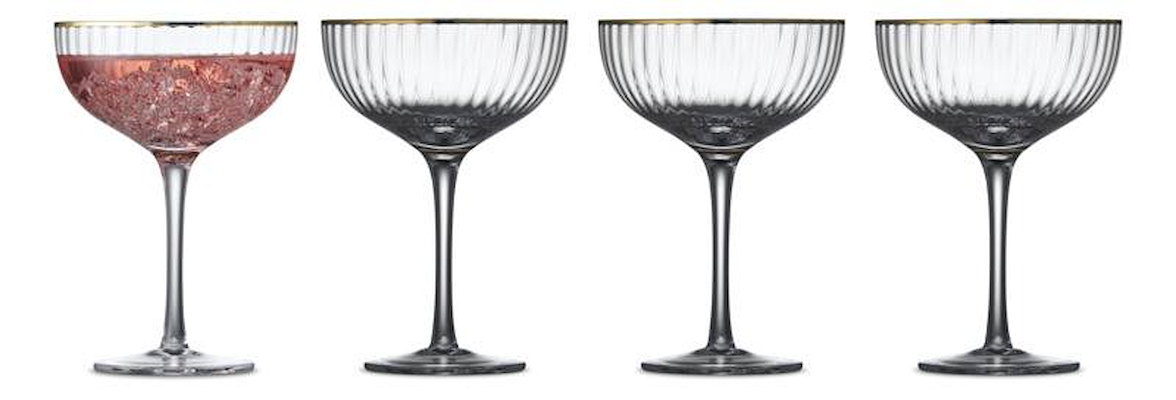 Lyngby glas Palermo cocktailglas glas 31,5 cl 4 stk.