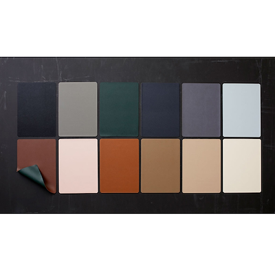 Bitz dækkeserviet 4 stk. sort/brun 46x33 cm