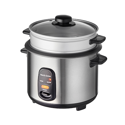 Nordic Sense Riskoger Stål/Sort 1,5 Liter 500 Watt