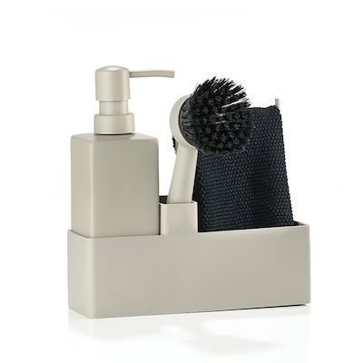 Zone opvaskesæt 4 dele grå