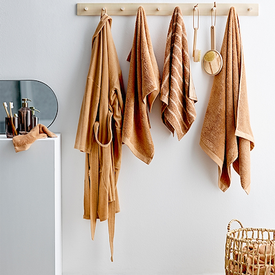 Södahl Organic Comfort håndklæde camel 50x100 cm