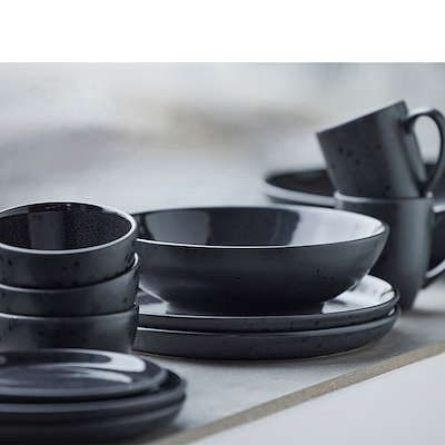 Bitz Galaxy krus sort 4 stk.