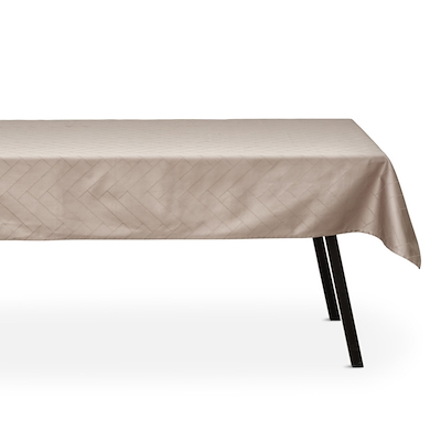 Södahl Tiles Damask dug taupe 140 x 320 cm