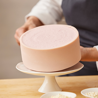 Blomsterbergs kagefad på fod 22 x 8,8 cm hvi