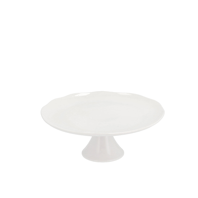 Blomsterbergs kagefad på fod 22 x 8,8 cm hvi