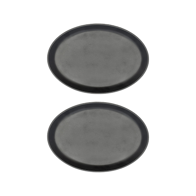 Morsø Forno steaktallerken sort 2 stk. 28x20 cm