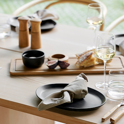 Morsø Forno steaktallerken sort 2 stk. 28x20 cm