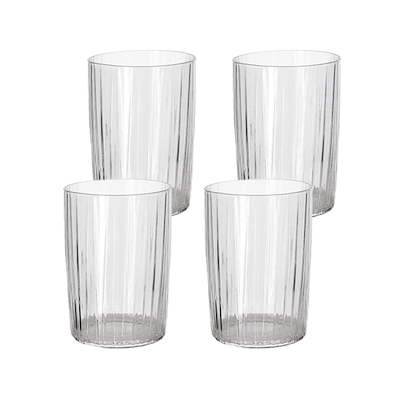 Bitz Kusintha vandglas klar 28 cl 4 stk.