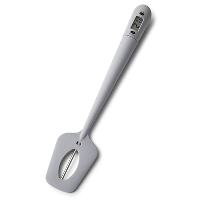 Aldente dejskraber med termometer grå