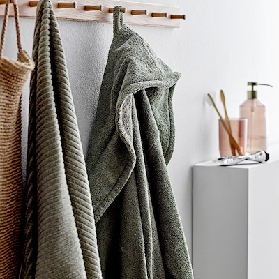 Södahl Organic håndklæde melange olive 70x140 cm