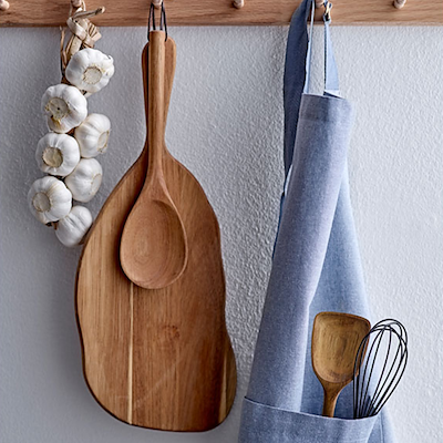 Södahl Chambray Organic forklæde china blue 70x90 cm