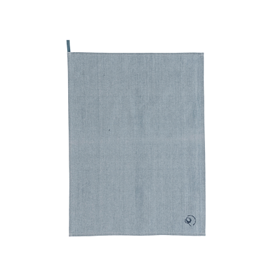 Södahl Chambray Organic viskestykke china blue 50x70 cm