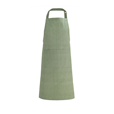 Södahl Chambray Organic olive forklæde 70x90 cm