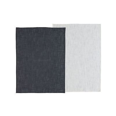 Södahl Organic Line viskestykker 2. stk. ash/white 50x70 cm