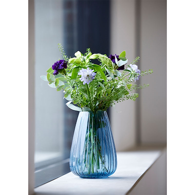 Bitz Kusintha vase blå 22 cm
