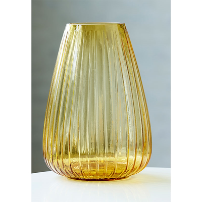 Bitz Kusintha vase amber 22 cm
