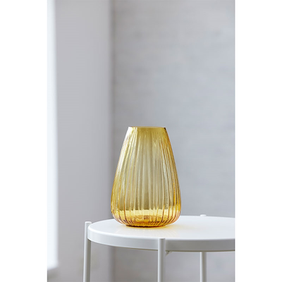 Bitz Kusintha vase amber 22 cm