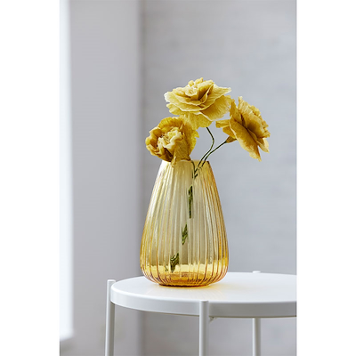 Bitz Kusintha vase amber 22 cm