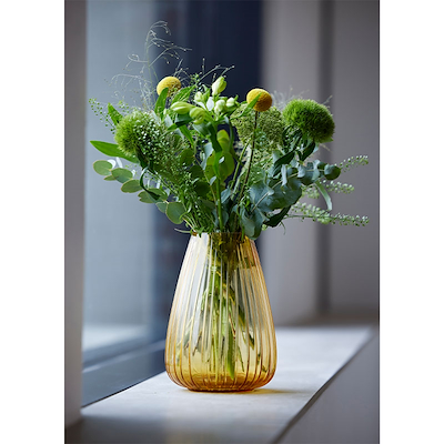 Bitz Kusintha vase amber 22 cm