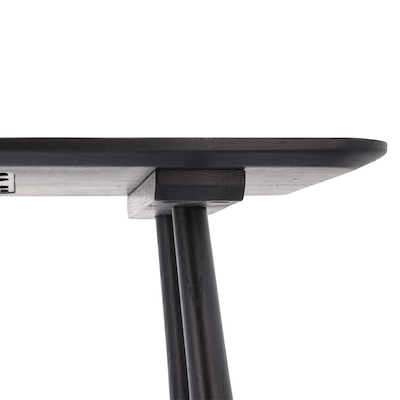 Villa Collection skrivebord sort 100x44,5x73 cm