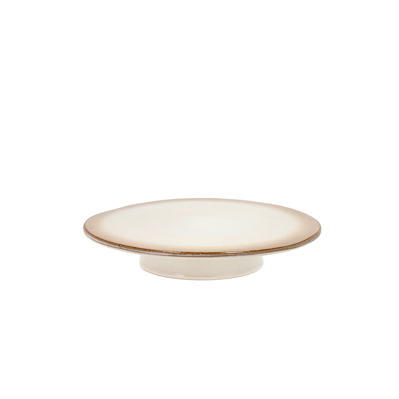 Bitz lagkagefad på fod creme 30 cm