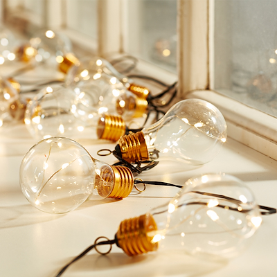 Celebrate indendørs lyskæde 3,2 meter klar