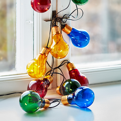Celebrate indendørs lyskæde 3,2 meter multifarvet