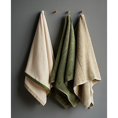 Södahl Contrast Olive Håndklæde 50x100 cm