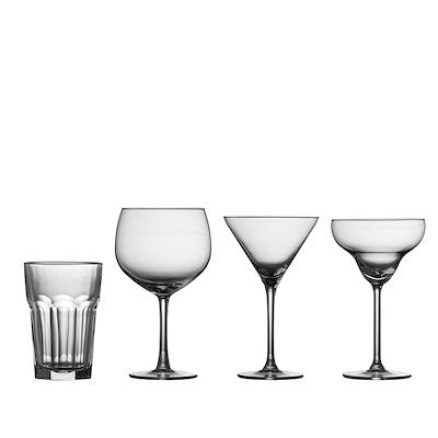 Cocktailglas Let’s Party 4 stk. Assorteret
