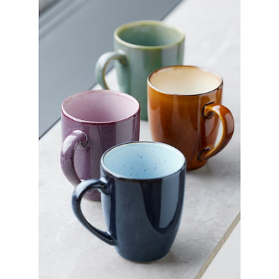 Bitz krus med hank 30 cl 4 stk. assorterede