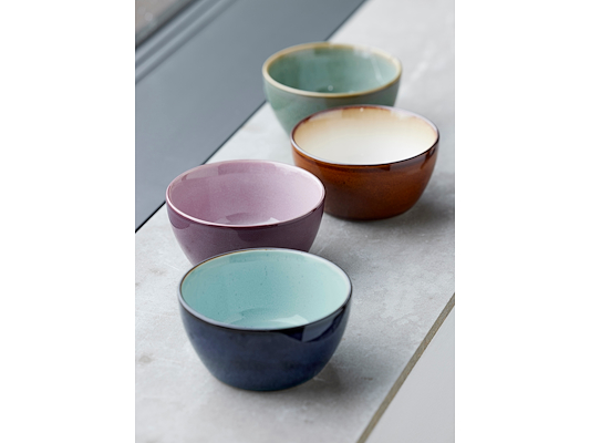 Bitz skål stentøj assorteret 12 cm