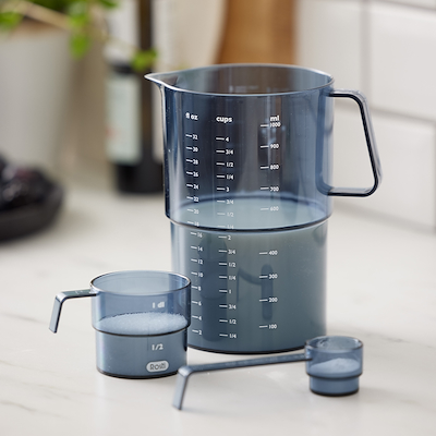 Rosti Mensura målesæt dusty blue 3 stk.