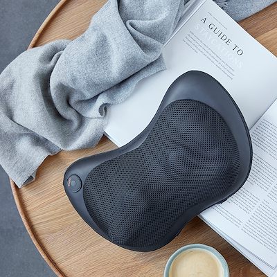 Nordic Sense shiatsu massagepude til nakke, ryg & ben sort