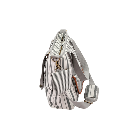 Xplore It køletaske stribet hvid/grå 14 liter