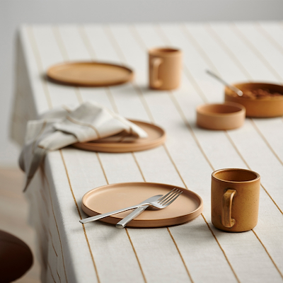 Södahl Line dug offwhite/gold 140 x 270 cm