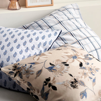 Södahl Organic Define Sengesæt Linen Blue 200x220 cm