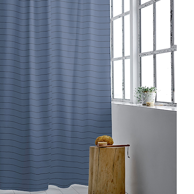 Södahl Line badeforhæng sky blue 180x200 cm