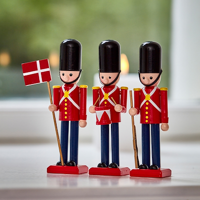 Celebrate garder H15 cm rød/sort 3 stk.